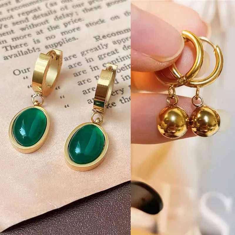 10 pieces of gold stainless steel earrings with hooks and circular earring posts used for DIY earring making and jewelry accessories X241106