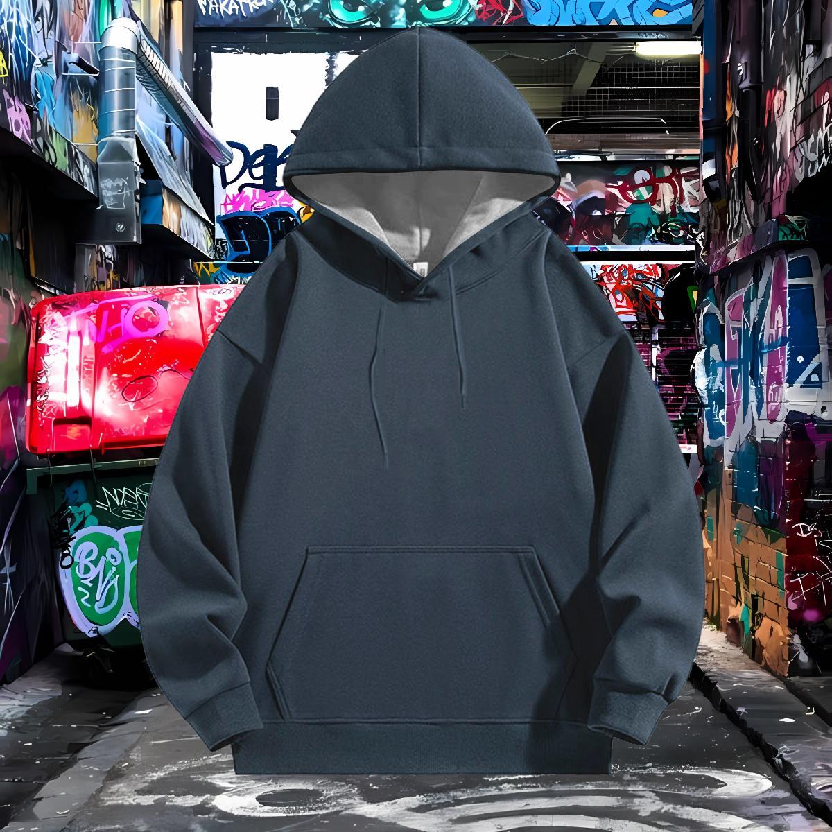 Casual New Hoodie for Men Hooded Collar Breathable Soft Hoodie for Man Woman Custom Print Plus Size Tops Pullover Hoodie Outdoor Cotton 350g