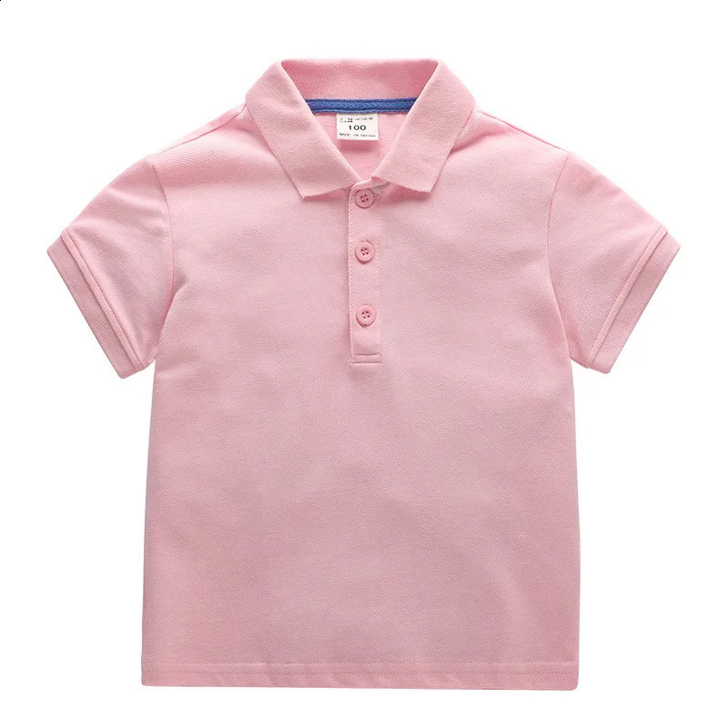 Boys Multicolor Summer Polo Shirts Cotton Boys Clothes Short Sleeve Tops Kids Polo Shirt Blue White Boys Clothing 240326