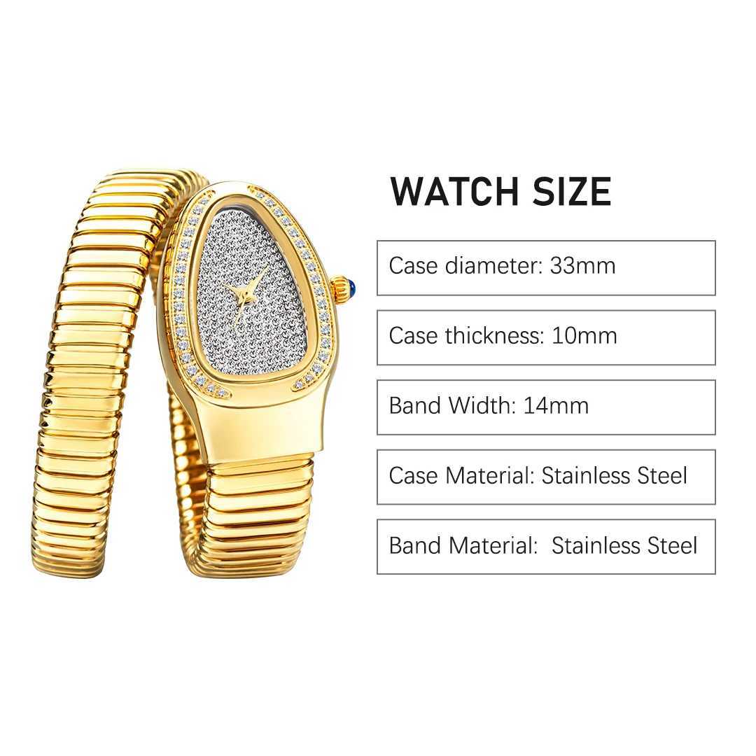 2024 Hot Wens Watches Top Brands MISSFOX Fashion and Diamond Quartz Clocks Luxury Snake Wristwatch Ladies Watch Dropsing X250203