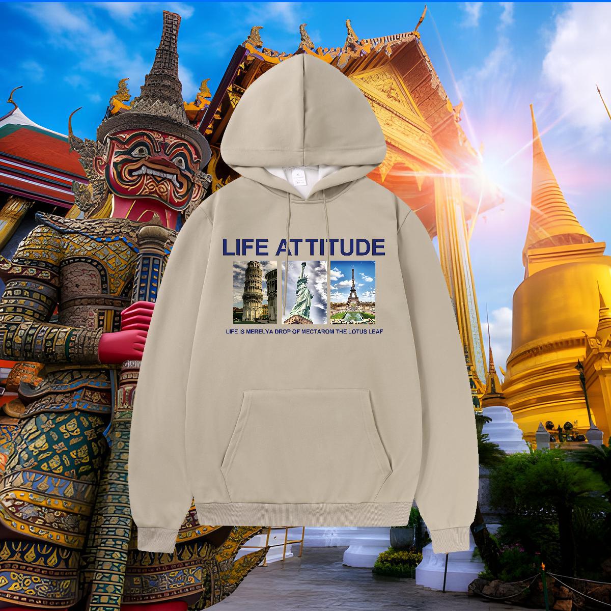 Fashion New Men's Hooded Sweatshirt Warm Hoodie for Man Woman Custom Print Plus Size Tops Street Casual Hooded Collar Breathable Thick Plush