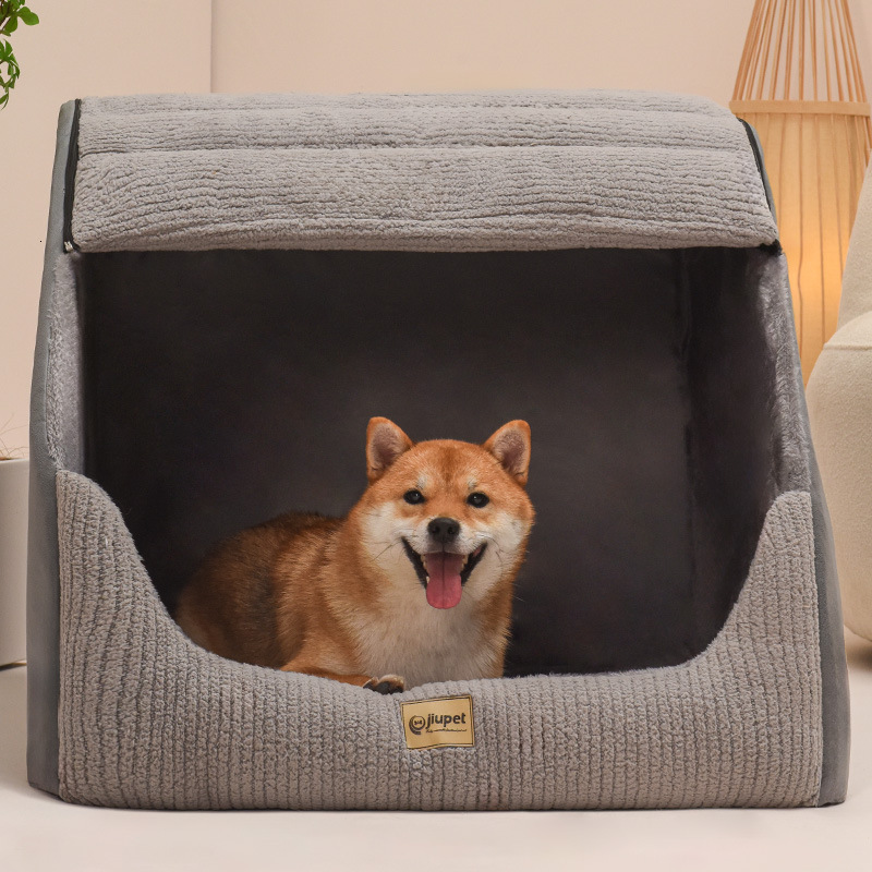 Dog House, Winter Warmth, Medium To Large Dog Fur, Removable And Washable, Dog Bed Enclosed Dog House, Dog Bed, Dog Villa, Cat House, Pet Nest 373