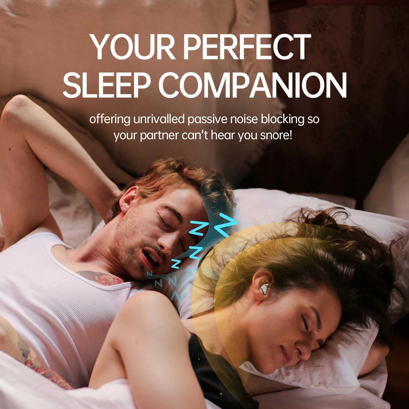 Headset eppfun 5.3 Sleep Earbuds Noise Blocking Sleep phones Small Earplugs for Side Sleepers 80H Playtime Z241106
