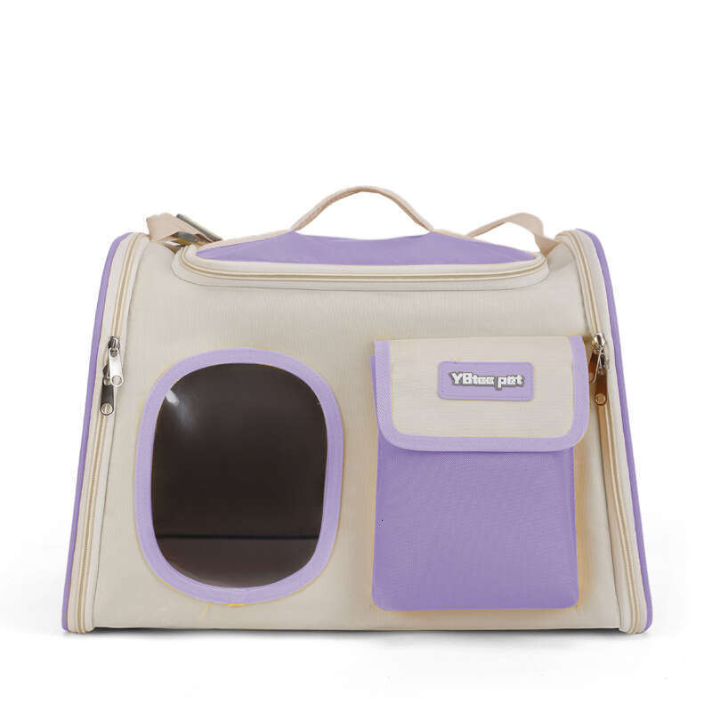 Large Capacity Cat Bag with Cartoon Design - Portable One-Shoulder Diagonal Cross Backpack for Outdoor Use