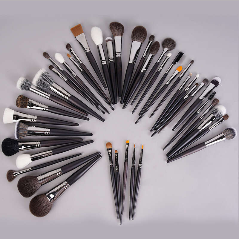42Pcs Animal Hair Makeup Brushes Set Foundation Blush Eyeshadow Powder Cosmetic Brush Soft Fiber Make Up Beauty Tools