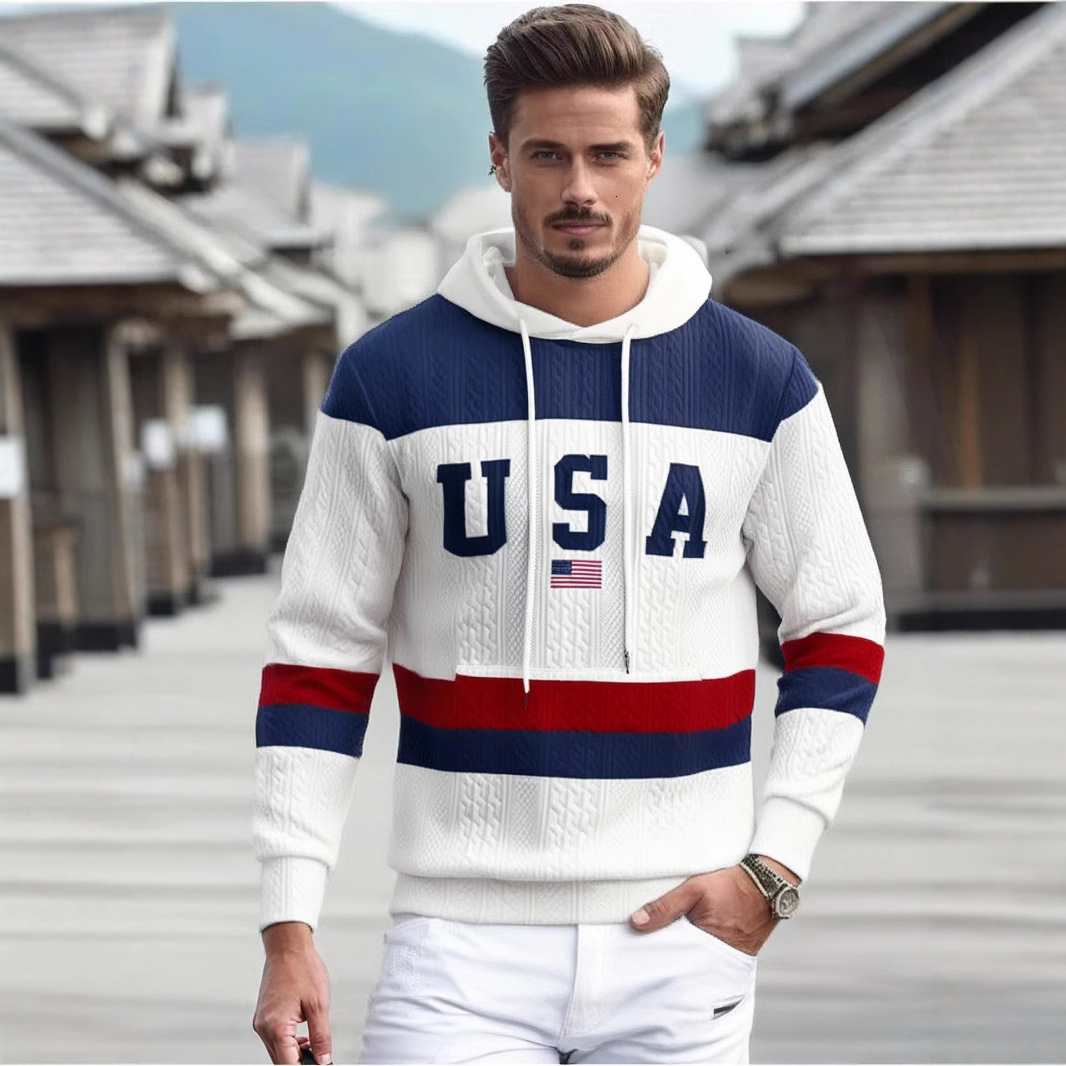 Fashion new men's autumn and winter new hooded sweatshirt, daily casual sportswear, designer trendy hoodie