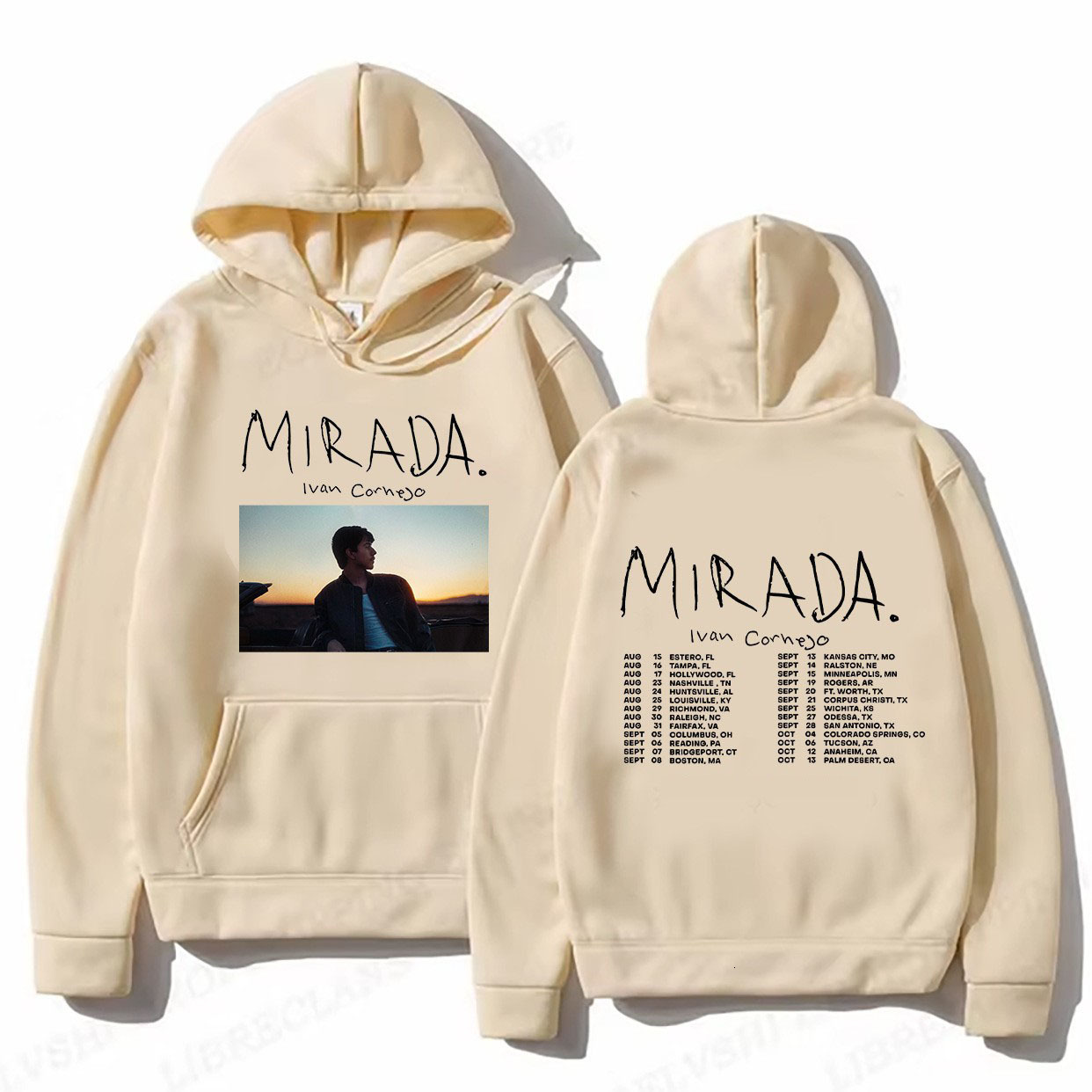 New designer Tour mirada hooded drawstring hoodie, fashionable hoodie, trendy long sleeved oversized T-shirt