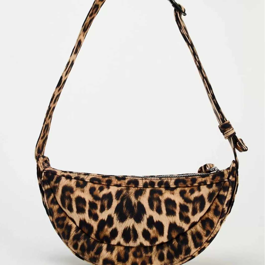 Summer Women's Bag Fashion Trendy Animal Leopard Print Single Shoulder Casual Crossbody Bag Handheld 241115