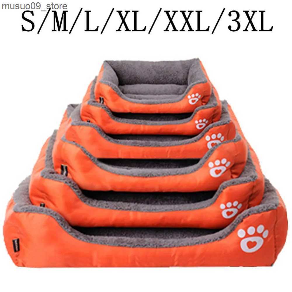 kennels pens 10 Color Claw Pet Sofa S/M/L/XL/XXL/XXL Dog Bed Waterproof Bottom Soft Wool Warm Cat Mattress Home Pet Store L240910