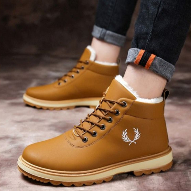 Men's Snow Boots Trendy 2025 Male Shoes Winter Warm Cheap Designer Footwear Y2k Fashion Size 45 New 44 Non Slip Comfortable Sale