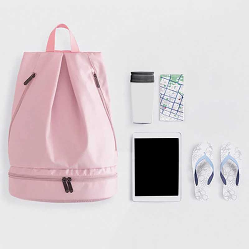 Wet Dry Separation Fitn Bag Swimming Bag Waterproof Travel Sport Bag Basketball Soccer Pouch Hiking Climbing packXJ241106