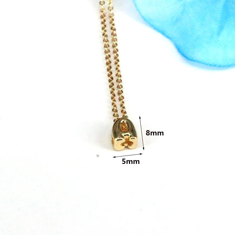 10pcs Fashion Initials Pendant Letter Name Necklace Womens Gold Chain from A to Z Letter Charm Jewelry 241106