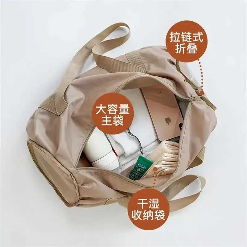 Sports Gym Bag Foldab Dry Wet Separation Toitry Shoulder Bag Busin Trip Travel High acity Portab Water Proof HandbagXJ241106
