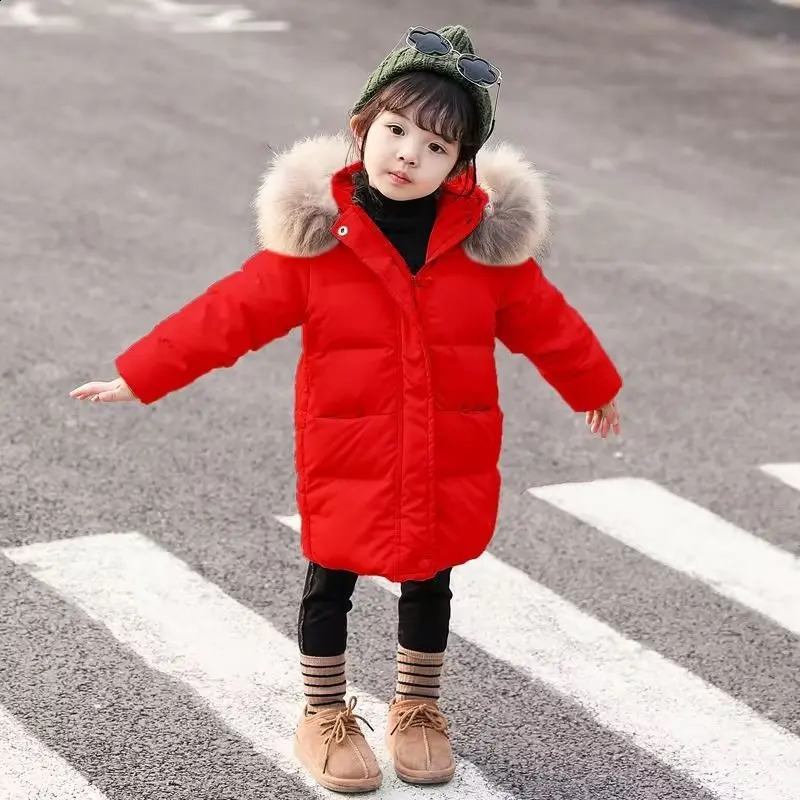 winter thick warm jacket girls waterproof hooded jacket childrens jacket teenagers clothing Parka snow jacket 241105 - view 6