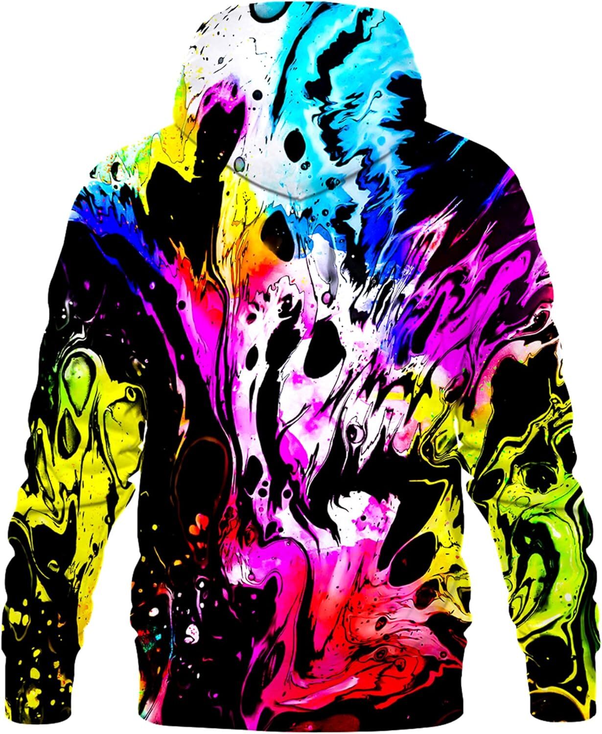 Hoodie for Mens Womens Unisex 3D Printed Hooded Colorful Cool Sweatshirt Casual Pullover Hoodie with Big Pockets Graphic Fashion Trends