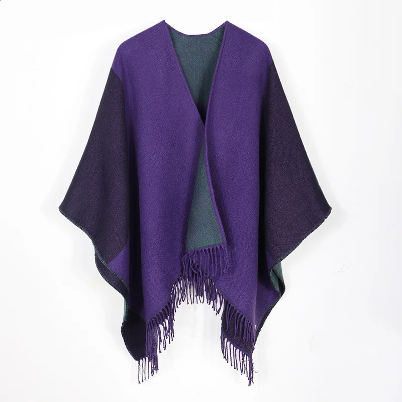ner Women Poncho Cape Open Front Cardigan Wrap Shawl Knitted Cashmere Coat Female Spring Autumn Capes Ponchos 241105