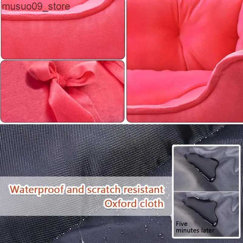 kennels pens Cute Bow Princess Dog Bed Soft and Comfortable Pet Sleep Mat Suitable for Small Dogs Cats Anti slip Machines Washable Puppy Sofa Pet Supp