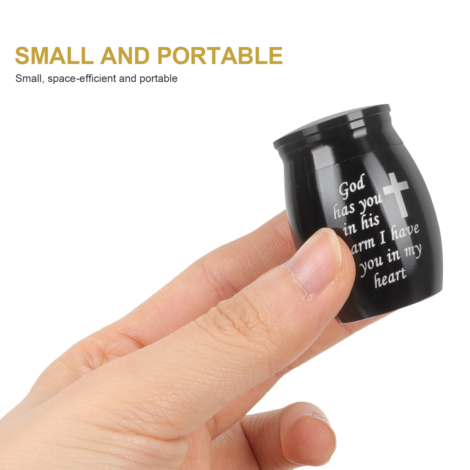 Urn Cremation Urns for Burial Dog Ashes Small Containers Black Human Decorative Baby