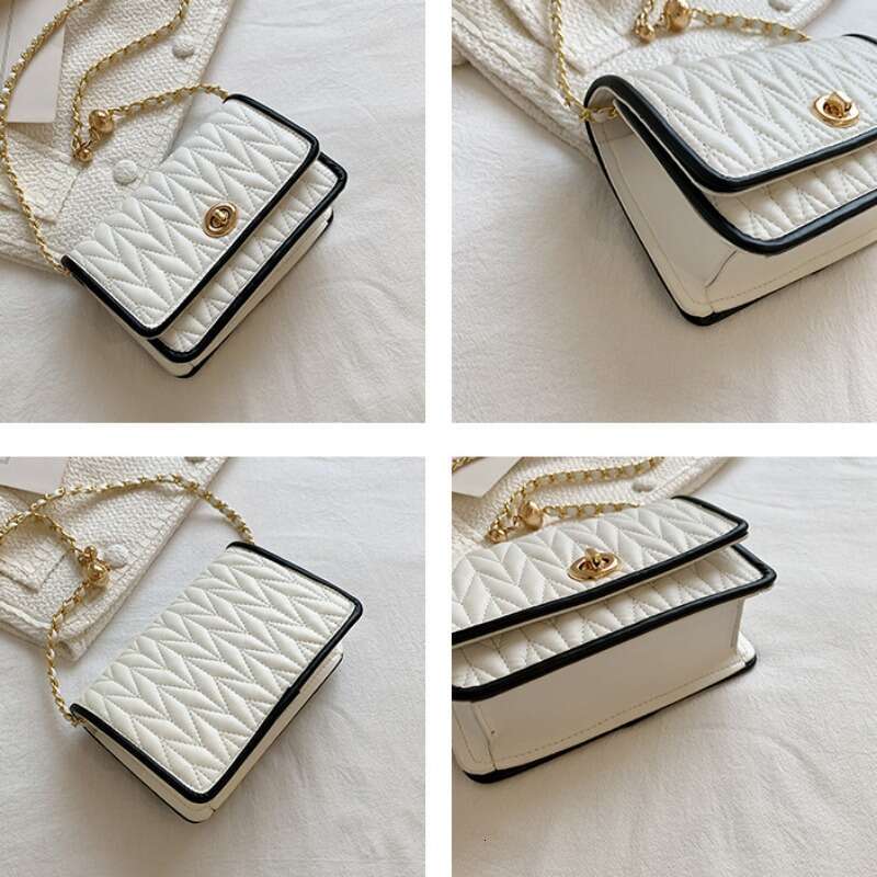 Designer Bag Fashionable Women's Shoulder Bag New Simple Chain Texture Small Square Bag Light Luxury Party Crossbody Bag Purses And Handbags