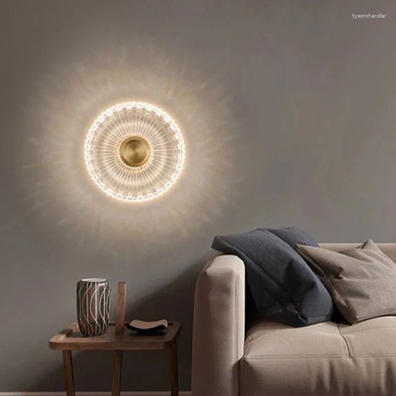Lamps Wall Led Lamp Copper For Living Room Bedroom Bedside Nordic Home Decor Lights Bathroom Fixtures Modern Lighting
