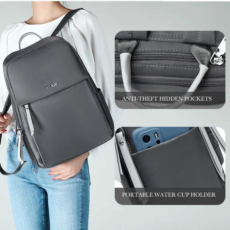 Women Backpack Oxford Cloth Waterproof Large Capacity Business Laptop Bag Fit 15 6 Inch Notebook Travel Backpack 241106