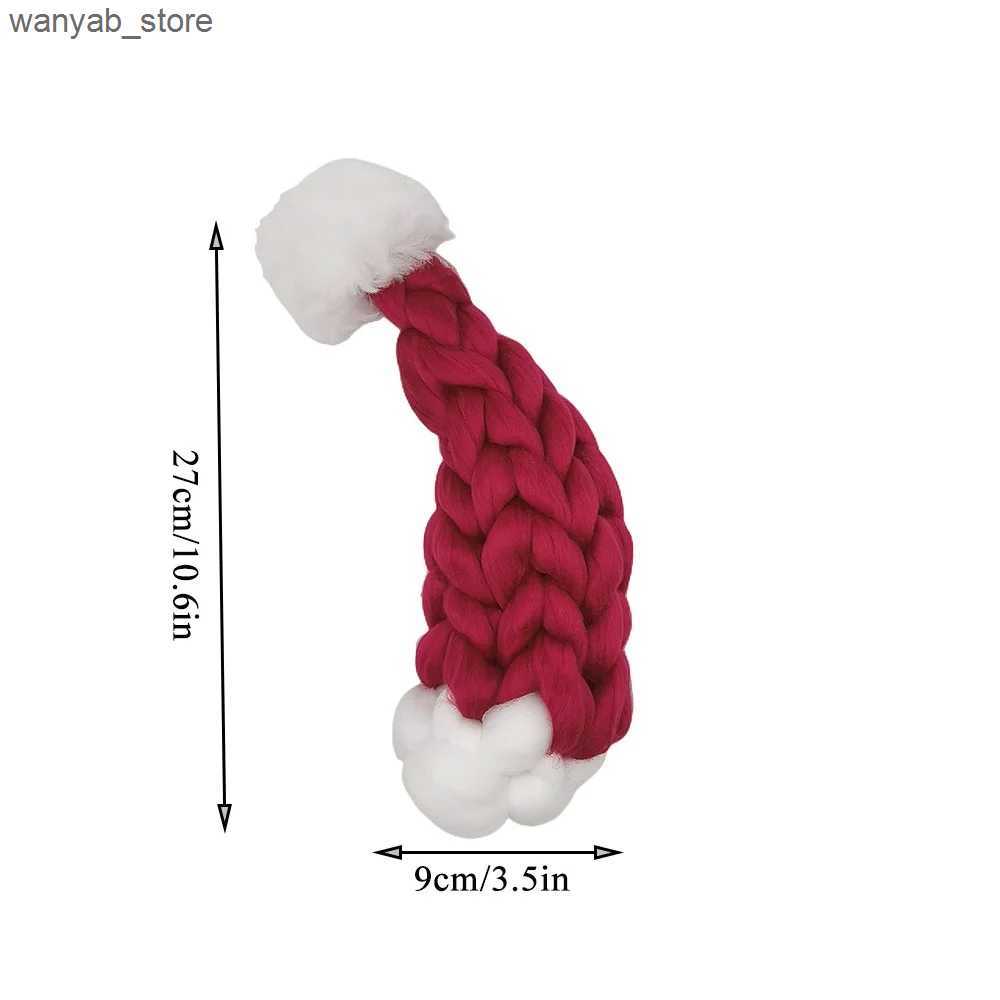 Wide Brim Hats Bucket Hats Christmas Bottle Cosy Set Xmas Gift Chunky knitted Santa Hat Cosy Giant Knitted Handmade Wine Bottle Home Decorations L2409