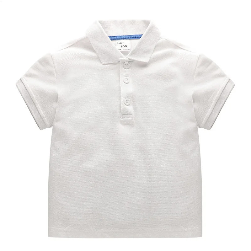 Boys Multicolor Summer Polo Shirts Cotton Boys Clothes Short Sleeve Tops Kids Polo Shirt Blue White Boys Clothing 240326