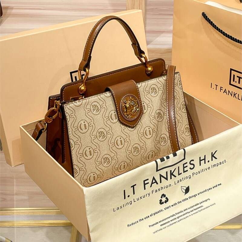 Designer Bag Light Luxury Brand Women's Handbag 2024 Spring/Summer New Designer High-Quality Shoulder Bag With Contrasting Color Crossbody