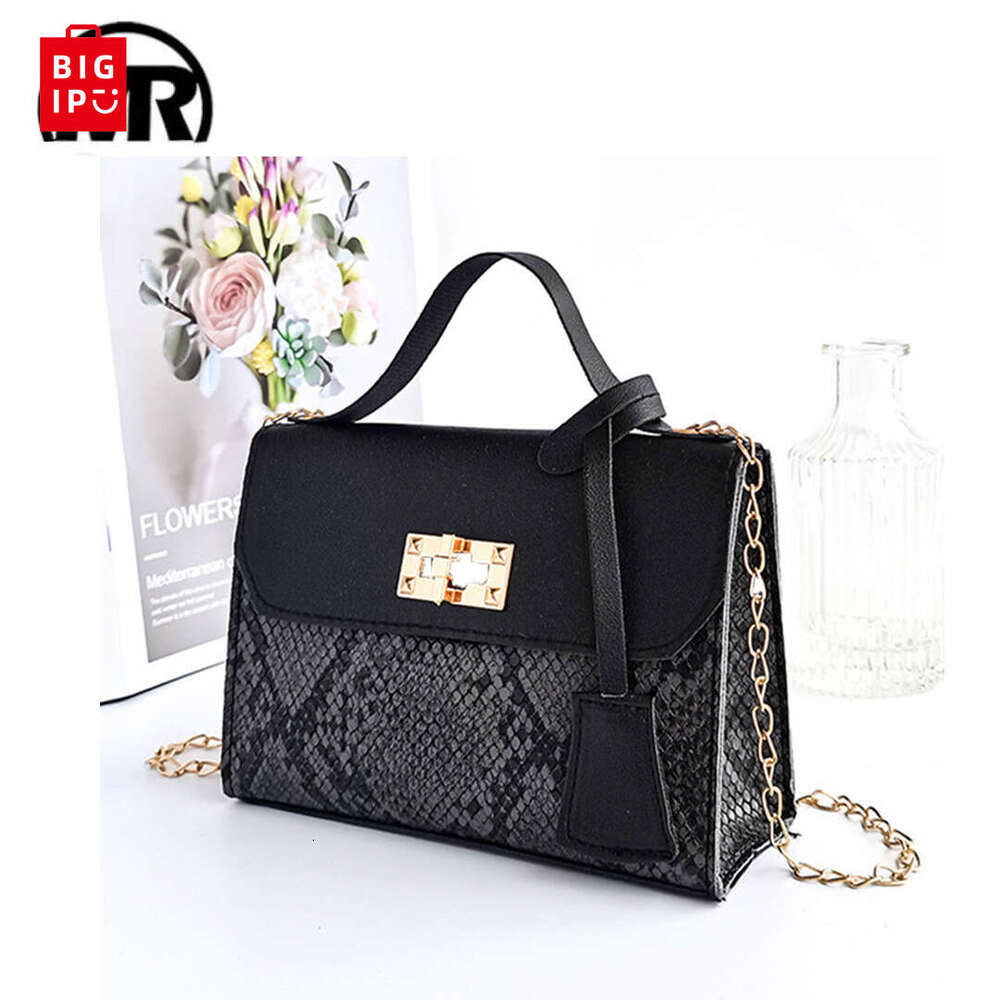 Designer Bag European And American Retro Women's Bags, Snake Print Handbags, Shoulder Crossbody Bags, Mobile Phone Bags, Korean Style Fashion 3f8