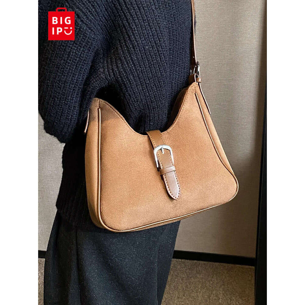 Designer Bag Trendy Sude Hobos Shoulder Crossbody Bags Women Tote Handbags And Purses 2024 New Solid Ladies Messenger Bag High Quality