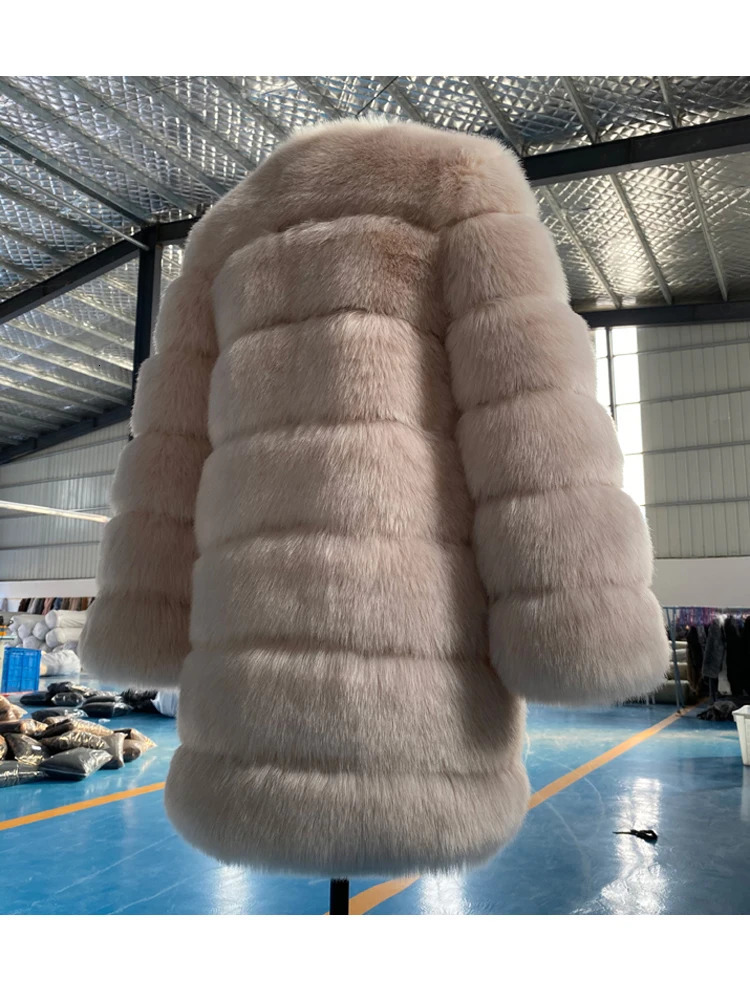 ZADORIN Winter Long Furry Faux Fur Coat Jackets Women Thick Warm Fluffy Jacket Causal Party Overcoat Streetwear 241104