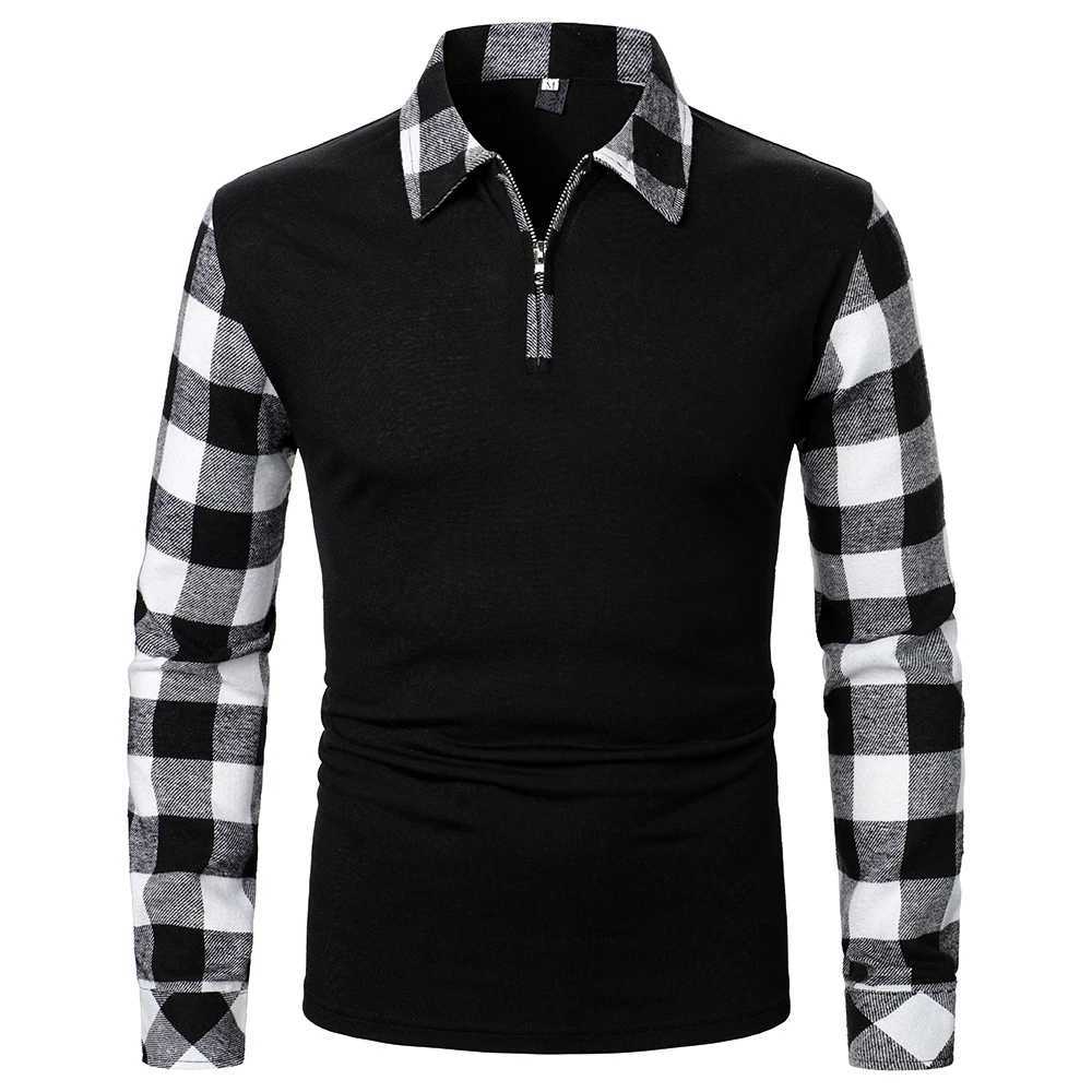 Mens shirt long Sve flat top matching shirt new business clothing casual fashion mens top W241106