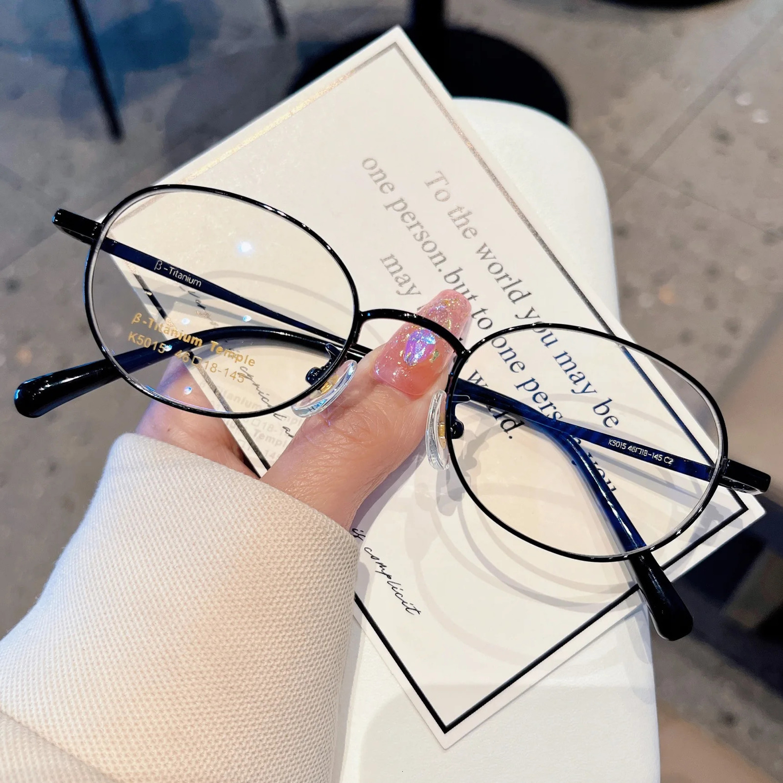 ZHIQING Fashion Casual Glasses Glasses Frames Ultralight Myopia Eyeglasses Frames Prescription Glasses Frames for Women 241105
