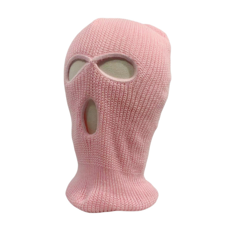 High quality design, men and women New Winter Warm Knitted with Head Cover and Three Hole Hat Face Mask