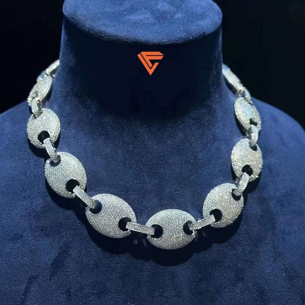 Lifeng Jewelry Hip Hop Cuban Chain Fine Jewelry Vvs Diamond Moissanite High Quality Cuban Chain Pendant