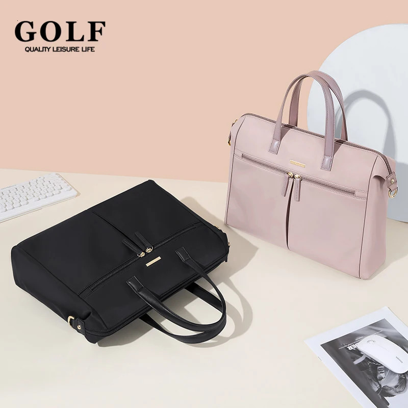 GOLF Womens Business Bags Briefcases Laptop 15 Inch Bag Handbag Lady Casual College Shoulder for Women Trend 241029