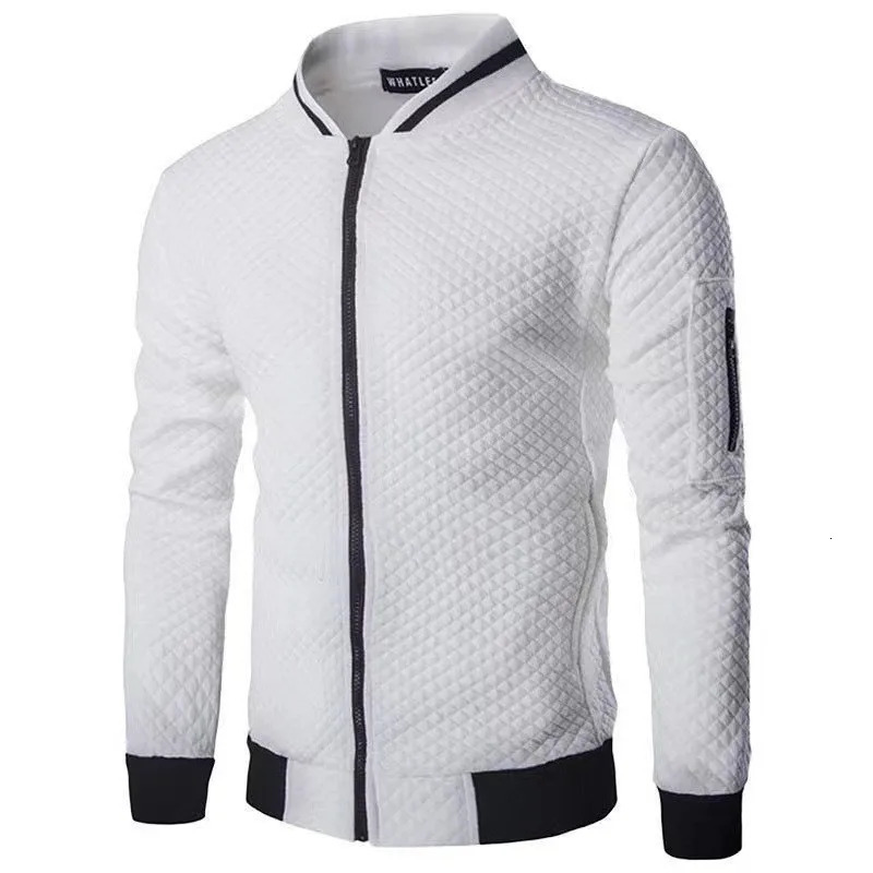 Autumn And Winter Plaid Hoodie Cardigan Men Sports Solid Color Casual Hoodie Fashion Jacket Zipper Shirt 241106