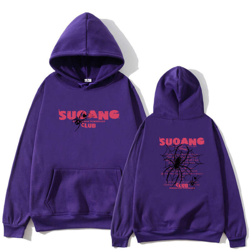shanshi spider hoodie Hooded sweatshirt for men in autumn and winter with added fleece new street ins trendy brand personalized spider sweater pullove