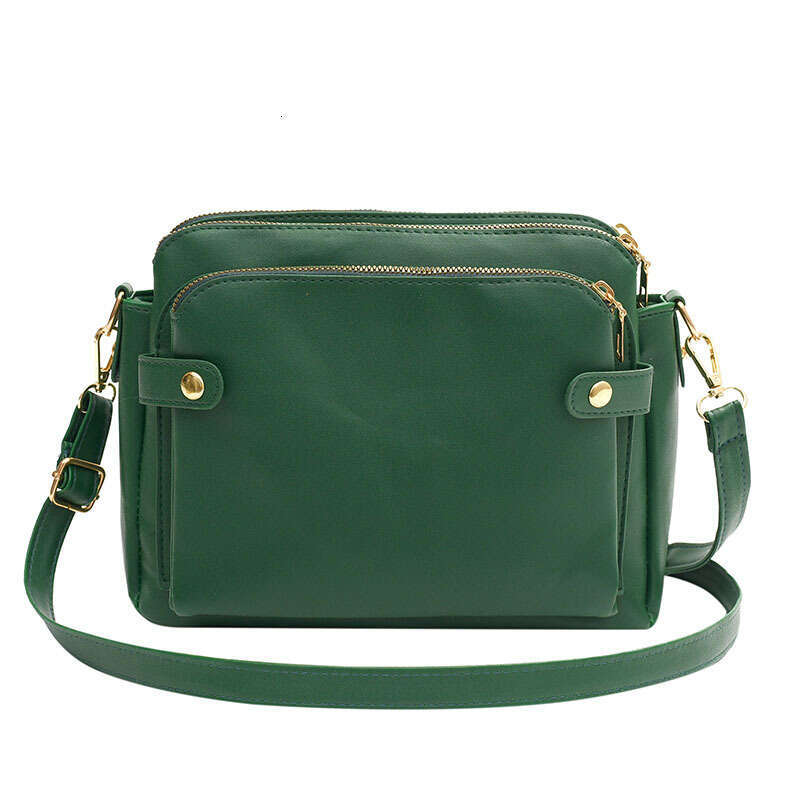 Designer Bag Retro Soft PU Leather Solid Shoulder Bags Luxury Multi-Layer Crossbody Bag Messenger Pouch Purse Wallet Decor