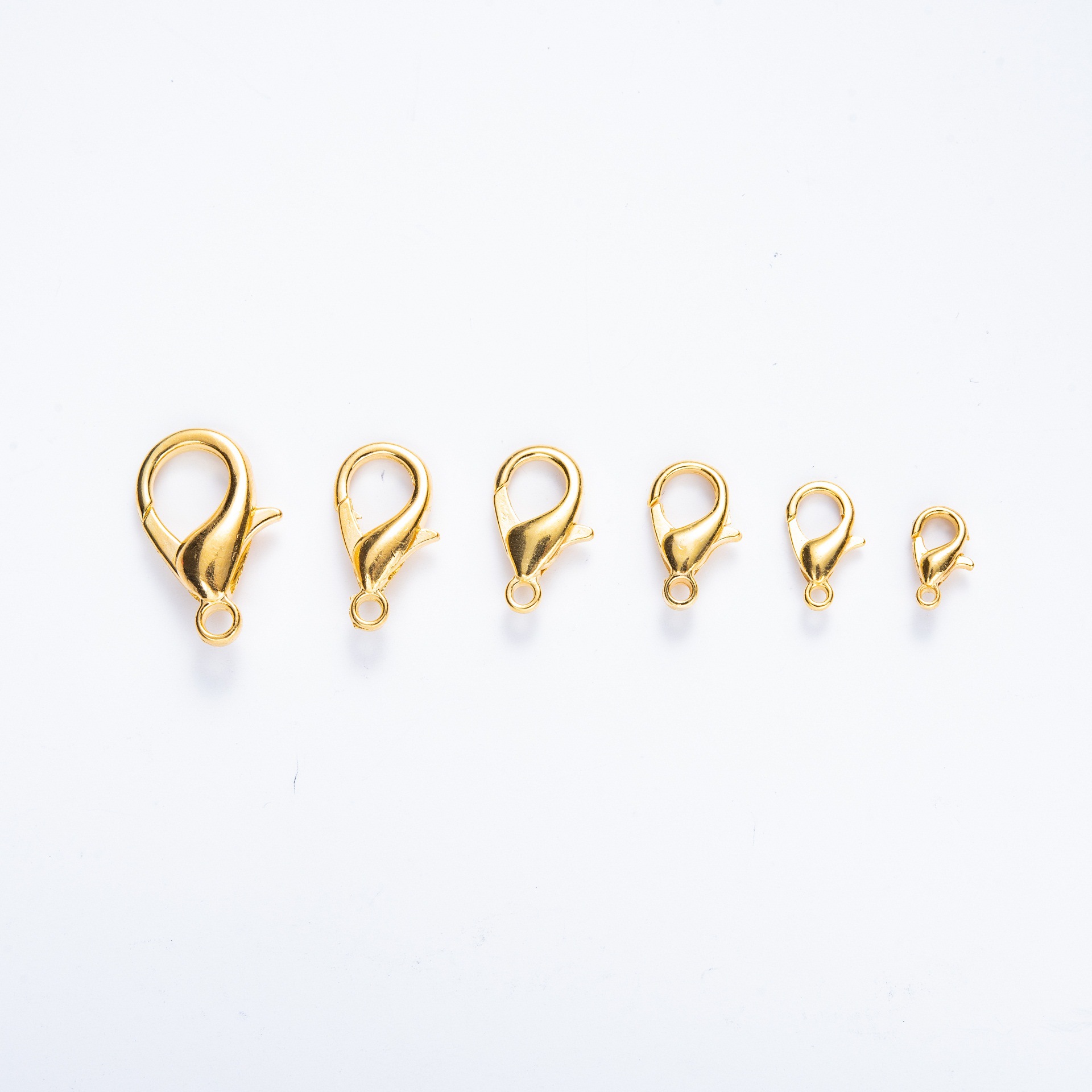 Versatile Zinc Alloy Latch Hook Key Ring Ideal for Keys & Accessories golden thousand A pack of 1000 pieces