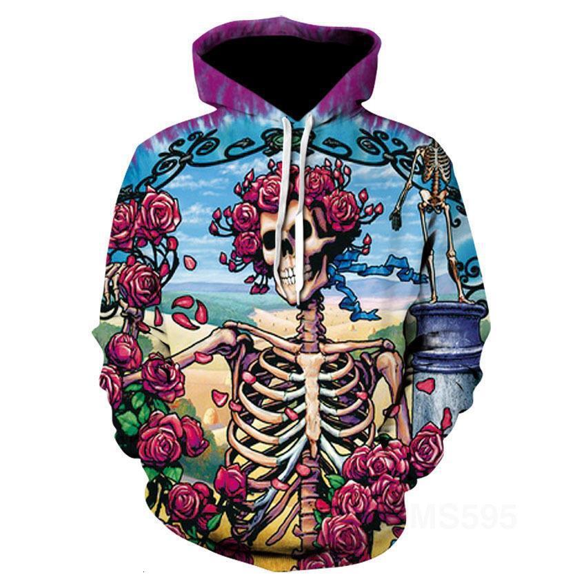 Glowing Wolf Unicorn Digital Printed Hooded Sweater Couple Hoodie Sports Baseball Drop Shoulder Hoodies Graphic Hoodies