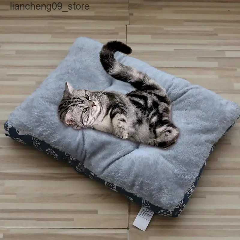 kennels pens Warm dog bed crate mat with anti slip bottom Flat noodles suitable for small and medium-sized dogs cats and rabbits L240910