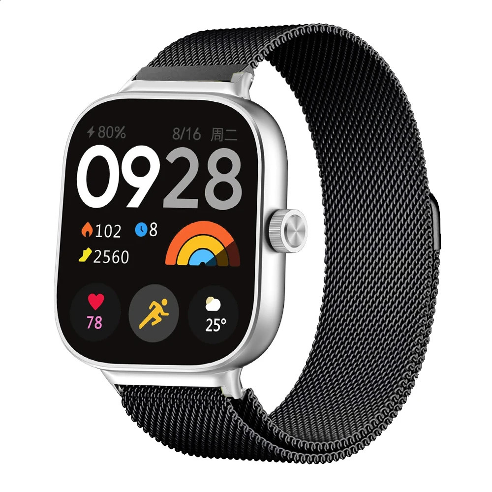 Milanese Loop Band For Redmi watch 4 Smartwatch Bracelet Mi band 8 pro Wristband Replacement Metal Strap Accessories 241105