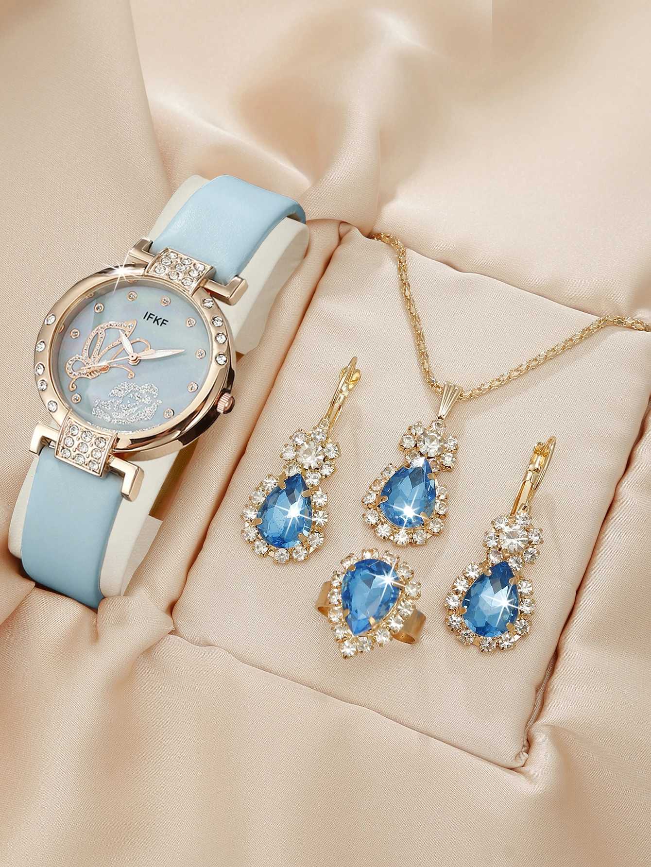 Circular simple and stylish Wens quartz strap+three piece set X241106