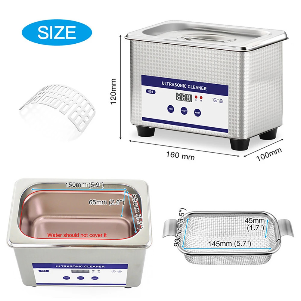 Ultrasonic cleaning machine Ultrasonic glass jewelry cleaning machine 40KHZ high-frequency ultrasonic cleaning bath 241106ww