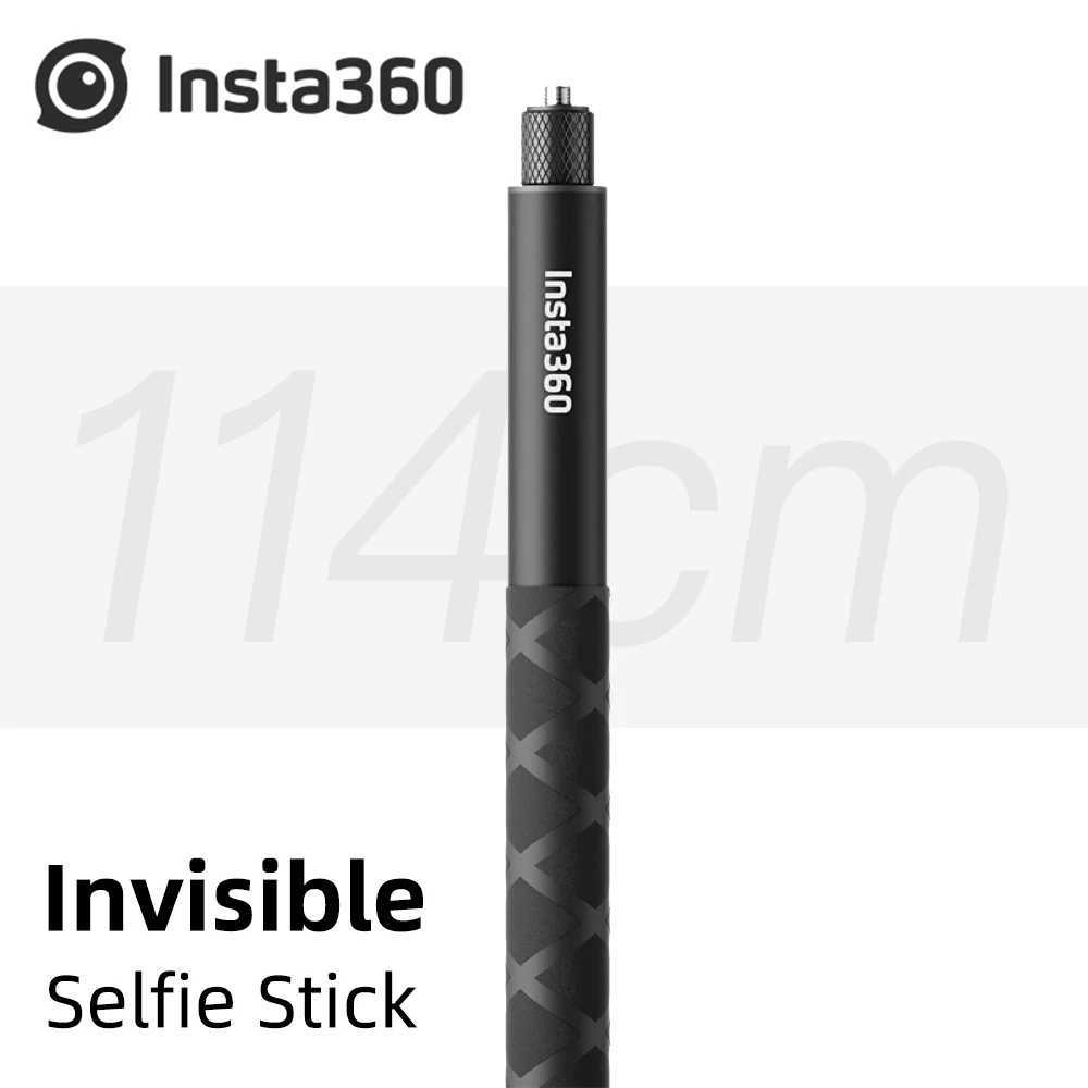 Insta360 114cm invisible selfie stick suitable for Insta360 X4 X3 ONE X2 RS Ace Pro 2 GO 3 3S new version selfie stick accessories Y241106