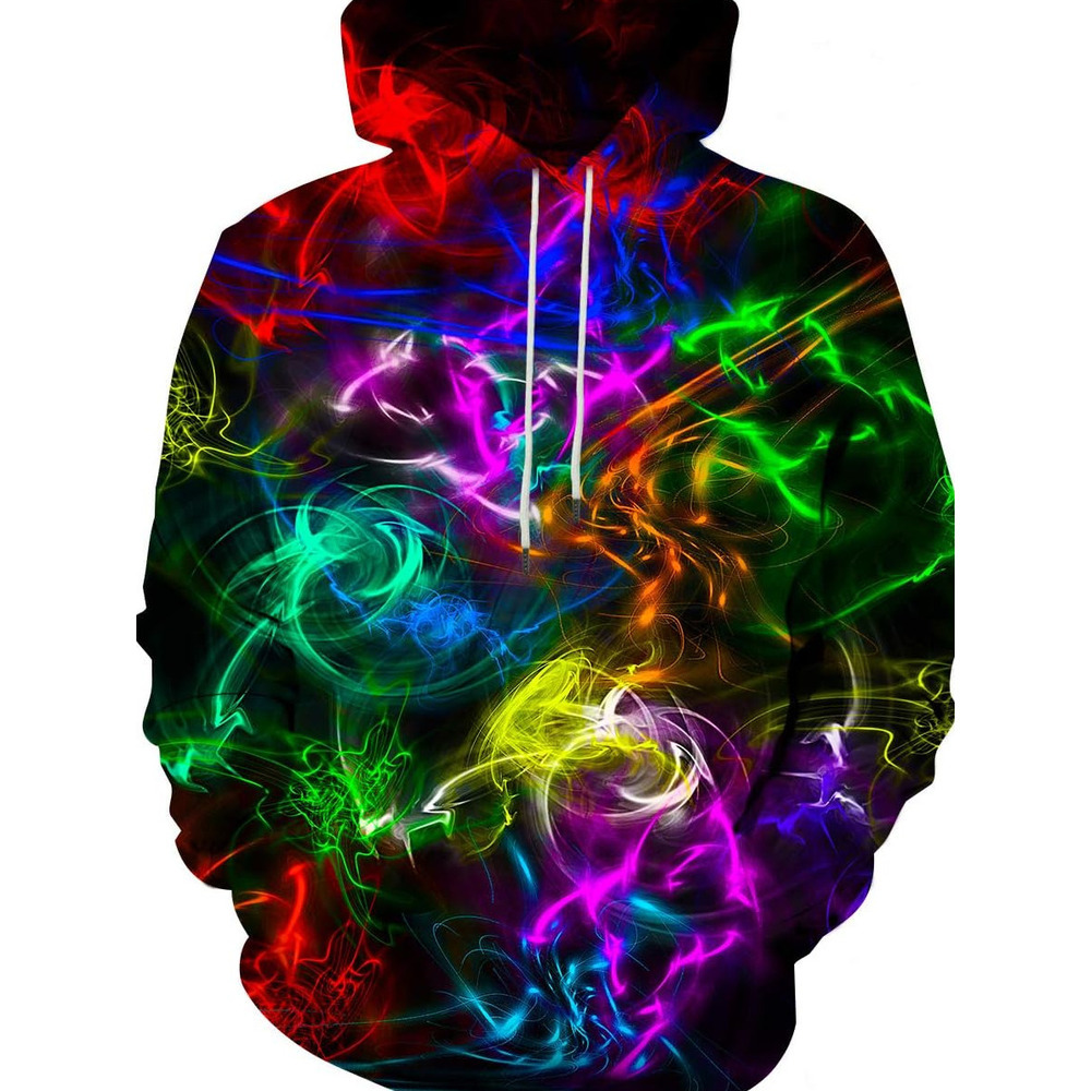 Hoodie for Mens Womens Unisex Graphic Print Hoodies 3D Colorful Novelty Design Colorful Cool with Pocket Graphic Hoodies sweatshirt Pullover Long Slee