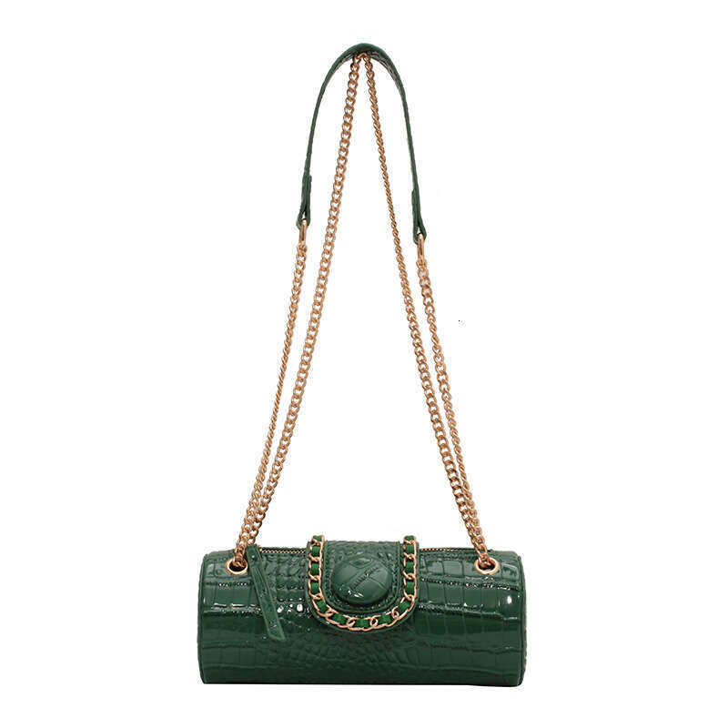 Designer Bag Small Chain Barrel Shaped PU Leather Bags For Women 2024 Fashion New Women's Luxury Designer Handbag Shoulder Crossbody Bags