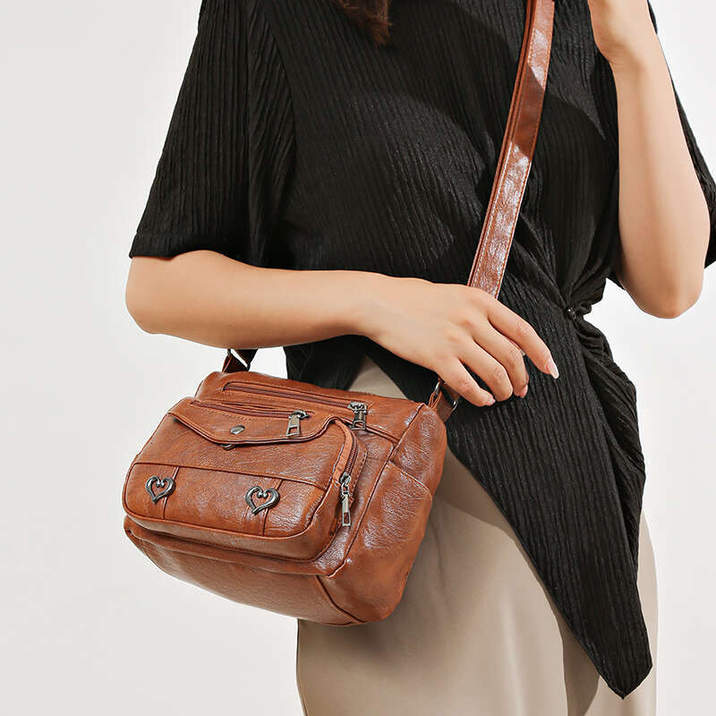Designer Bag The Middle-Aged And Old People Use Thelarge-Capacity Multi-Pocket Cross-Bodybag