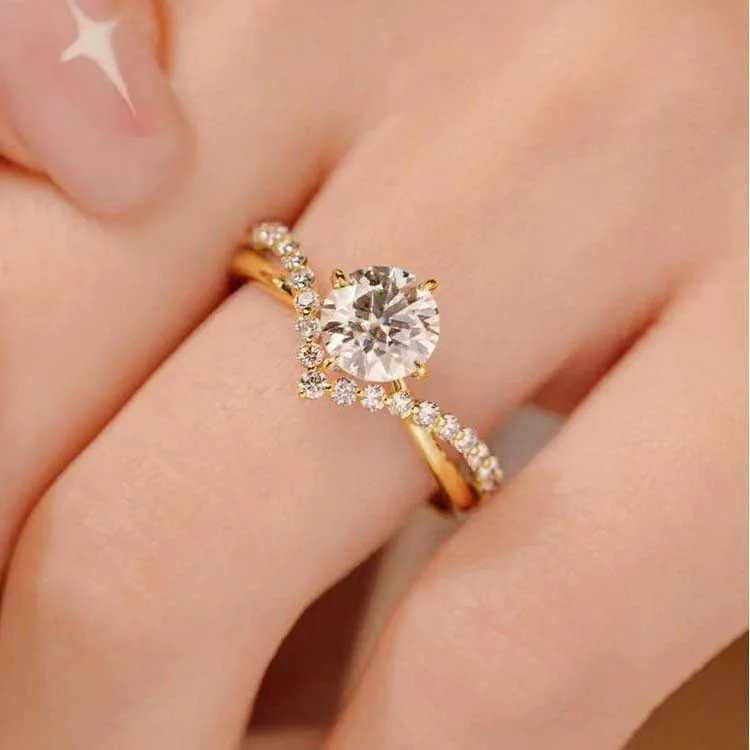Copper introduces Vermicite Light Luxury and simple couples opposing mens and Wens fashionable jewelry crowns with adjustable ring openings X241106